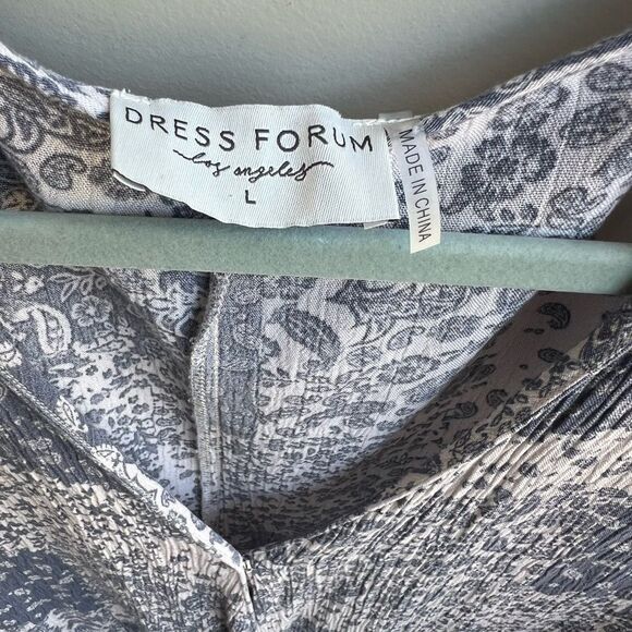 Dressforum Los Angeles Boho Patchwork Print Rayon Blouse L - Picture 10 of 11